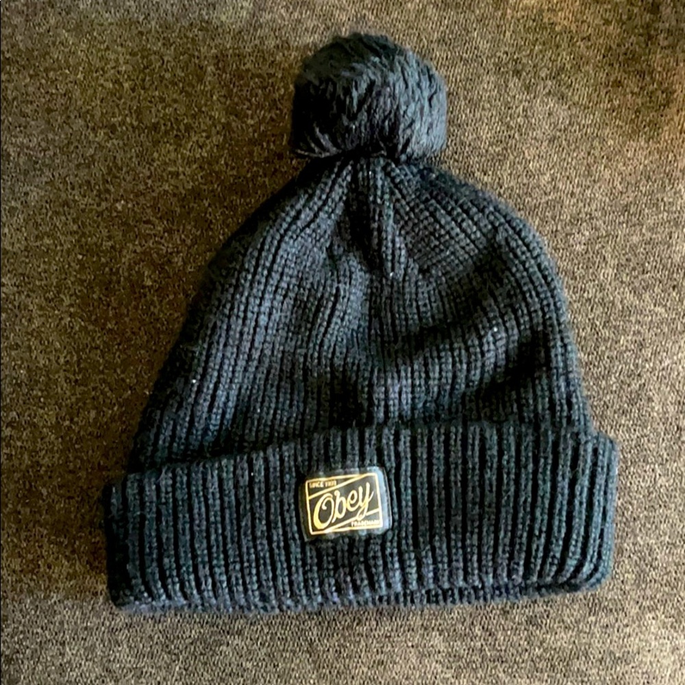 Obey Black Beanie